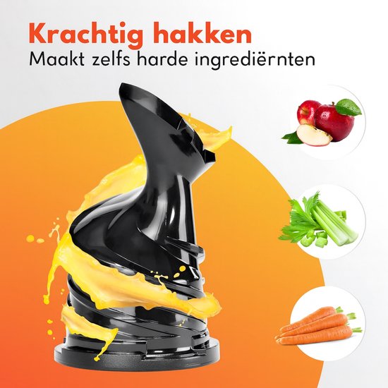LEBENLANG - Centrifugeuse - Centrifugeuse à extraction lente - Centrifugeuse pour fruits et légumes - Extracteur de jus pour fruits et légumes - Machine à jus - Appareil à jus - Centrifugeuse à extraction lente - Centrifugeuse - 100 % sans BPA - Centrifug