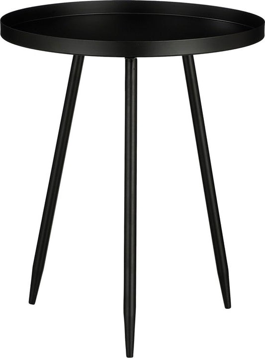 Table basse - Mica Decorations - Table d'appoint - H49 x Ø42 cm - Métal - Noir