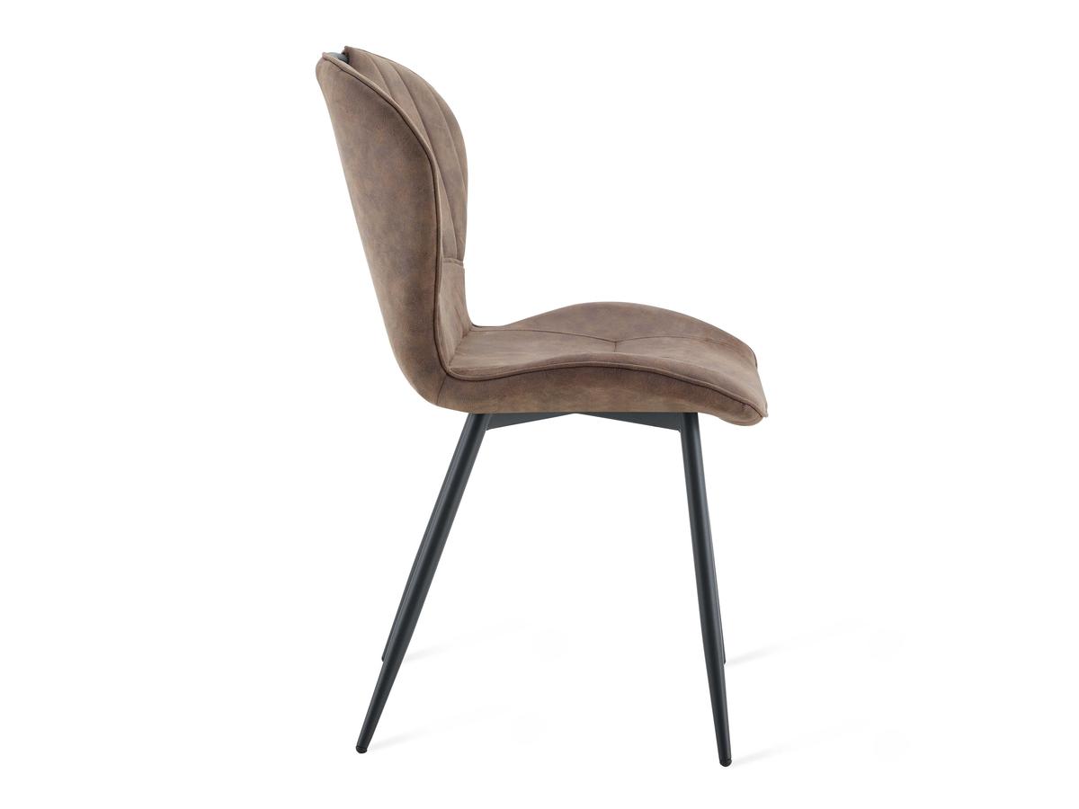 Chaise de salle à manger Multifurn Sten Duopack - Micro-cuir taupe - Lot de 2
