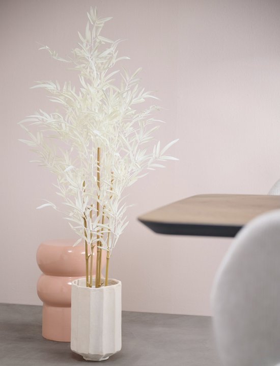 Pot de fleurs Light & Living Salou - Blanc - Ø 22 cm - Moderne