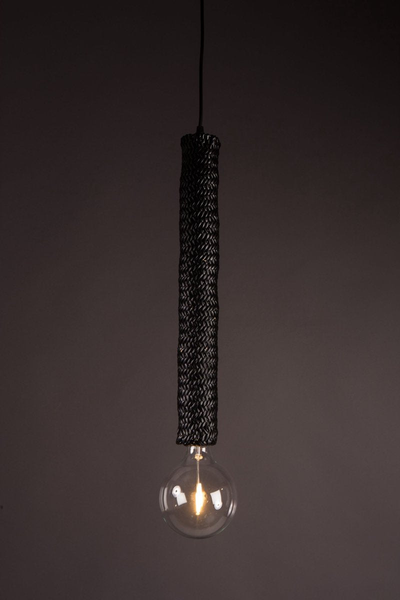 Lampe suspendue - Dutchbone - 230 V - 12x12x150cm - Noire