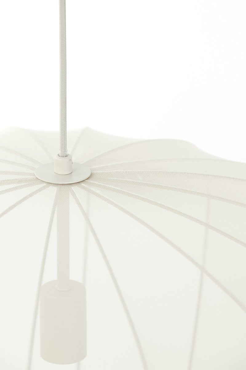 Light & Living - Lampe suspendue Plumeria - Ø60 cm - Raccord E27 - Design moderne - Textile sable et métal