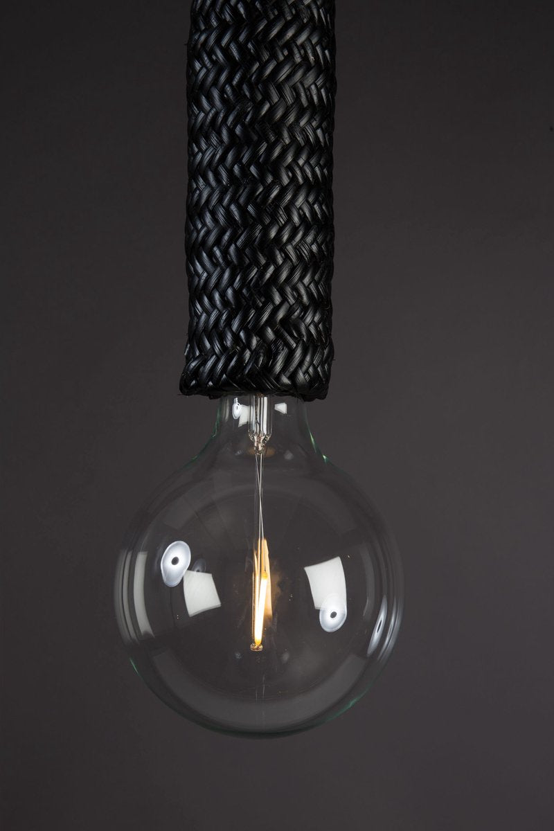 Lampe suspendue - Dutchbone - 230 V - 12x12x150cm - Noire