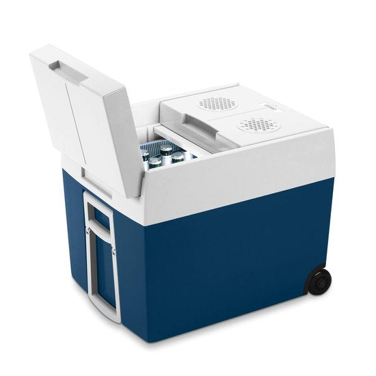 Glacière thermoélectrique Mobicool MT48W avec roulettes - 48 l - 12/230 V - bleu/blanc