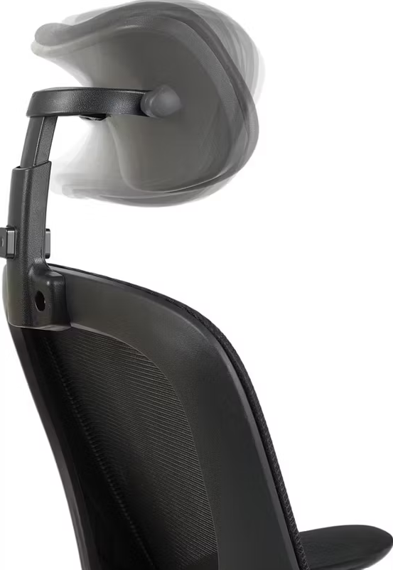 Lifa Living Chaise de bureau Liverpool - 116,5-126,5 x 63 x 60,5 cm - Noir