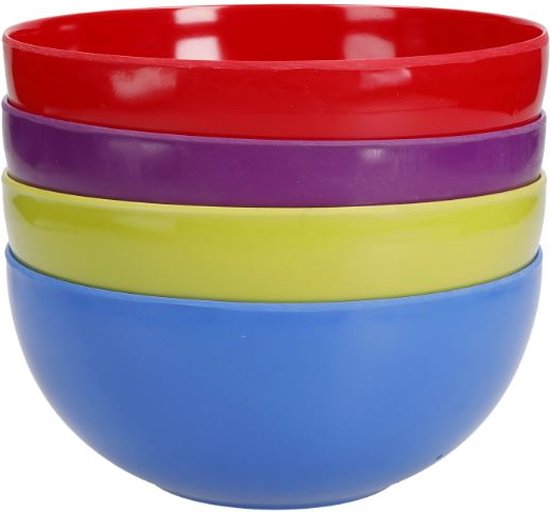 Bols en plastique mélaminé Colourworks - Multi-color Set of 4