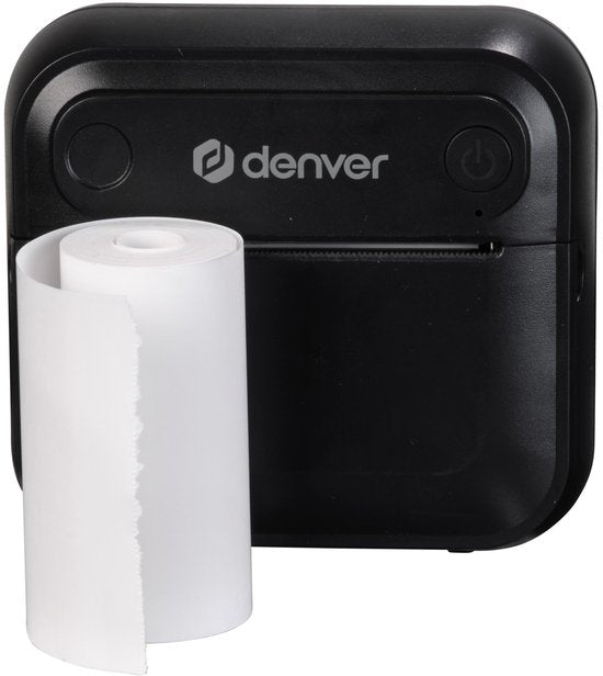 Denver Mini Pocket Printer - Imprimante d'autocollants - Papier thermique - Bluetooth - Imprimante photo mobile - MBP32B