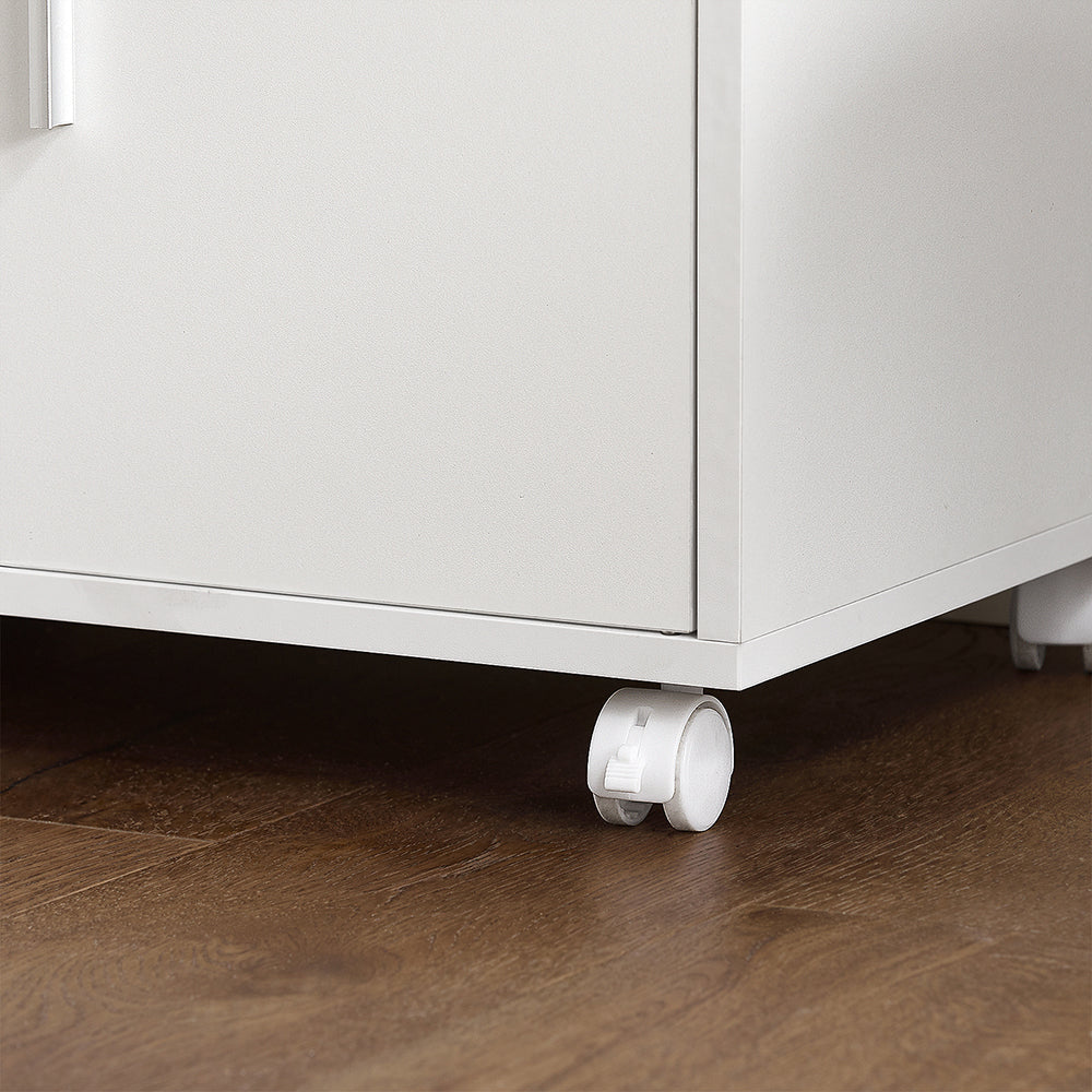 Armoire de cuisine sur roulettes - SoBuy - 55x38x84 cm - Blanc