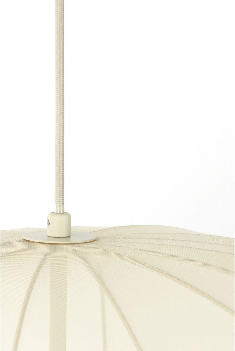 Light & Living - Lampe suspendue Plumeria - Ø60 cm - Raccord E27 - Design moderne - Textile sable et métal