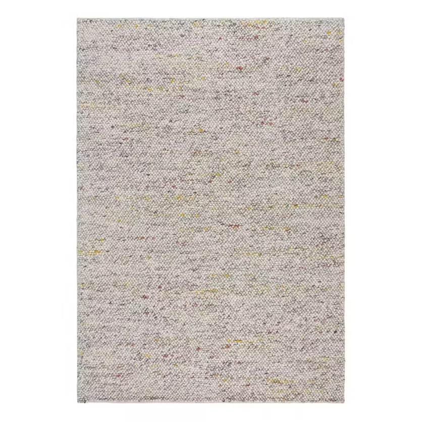 Tapis en laine Flair Minerals - 160 x 230 cm - Gris clair - Tissé à la main