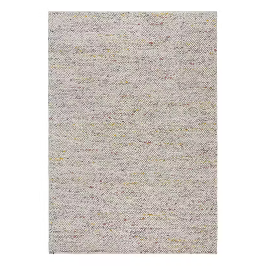 Tapis en laine Flair Minerals - 160 x 230 cm - Gris clair - Tissé à la main
