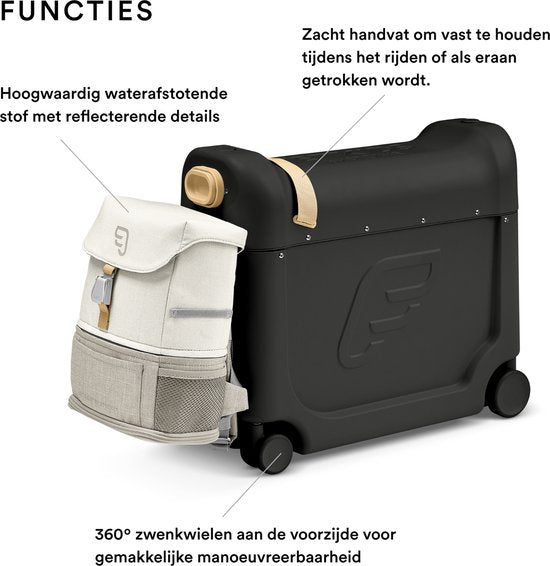 JetKids™ by Stokke® Kit de voyage Fly Me To The Moon - Noir/Blanc