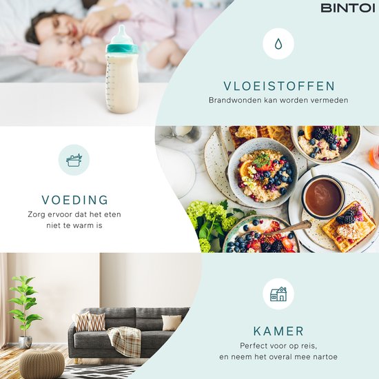 Bintoi® X100 - Thermomètre auriculaire digital - Thermomètre frontal infrarouge - Indicateur de température - thermomètre médical pour adultes et bébés - Corps du thermomètre digital - Mesure instantanée en 1 seconde - Piles incluses