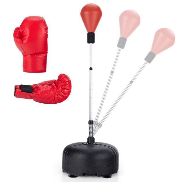 Sac de boxe Coast sur pied - Gants de boxe inclus - Gonflable