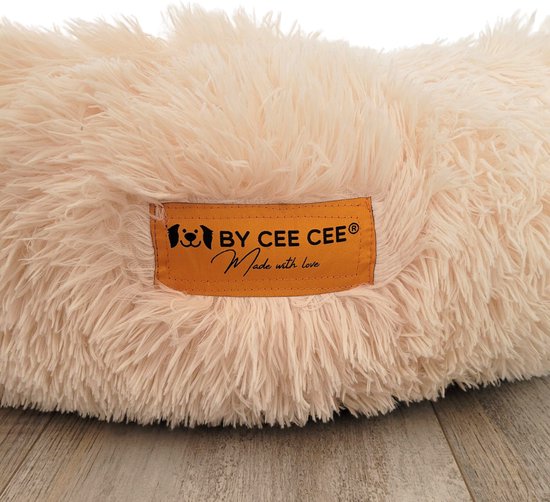 By Cee Cee Dog Basket - Donut Dog Basket - Cat Basket - Premium Dog Cushion - Fully Detachable - Beige 40cm - S