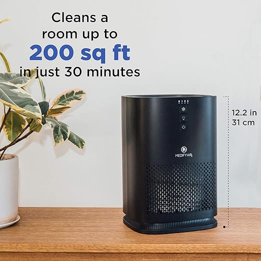 Medify MA-14 Purificateur d'air (Noir) - Avec filtre HEPA pour 18m².