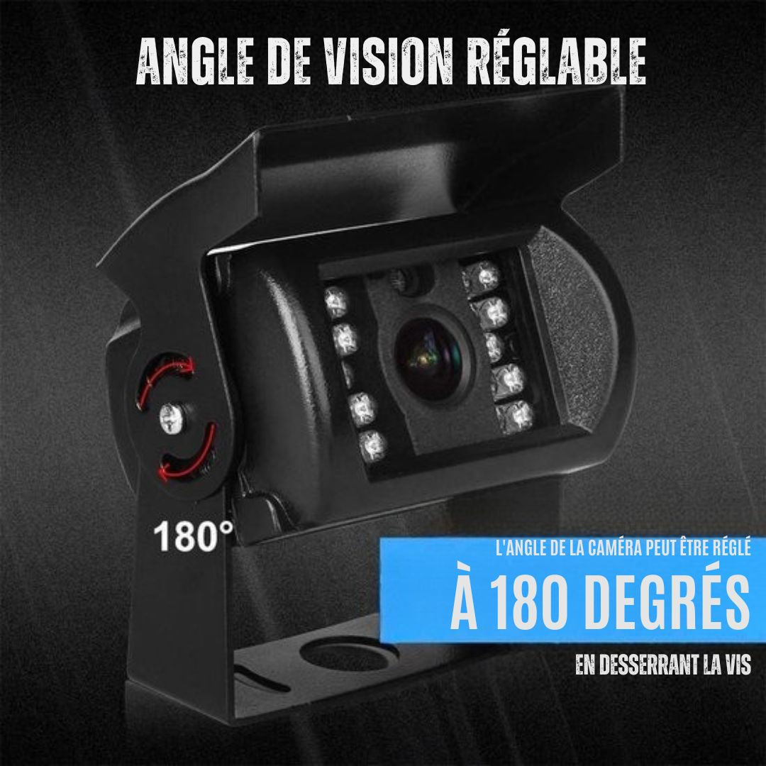 Ensemble de caméra de recul Strex sans fil - Écran 7" - Vision nocturne 18LED 15m - IP67 étanche - Convient pour tous types de véhicules - noir