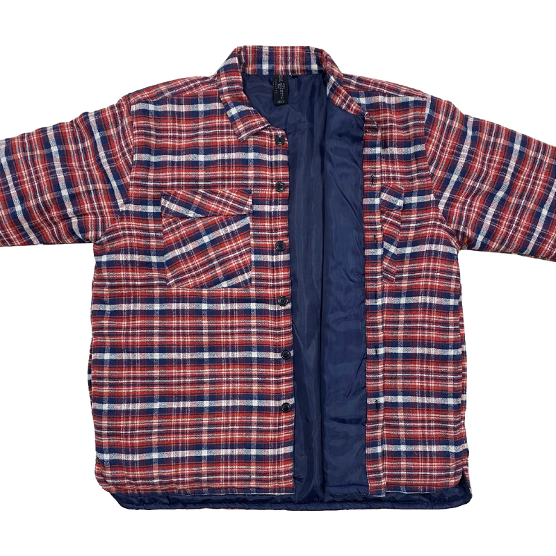 Soulstar Woodsman Lumberjack Shirt - Doublée - Rouge - Taille XXL - Confortable et chaude
