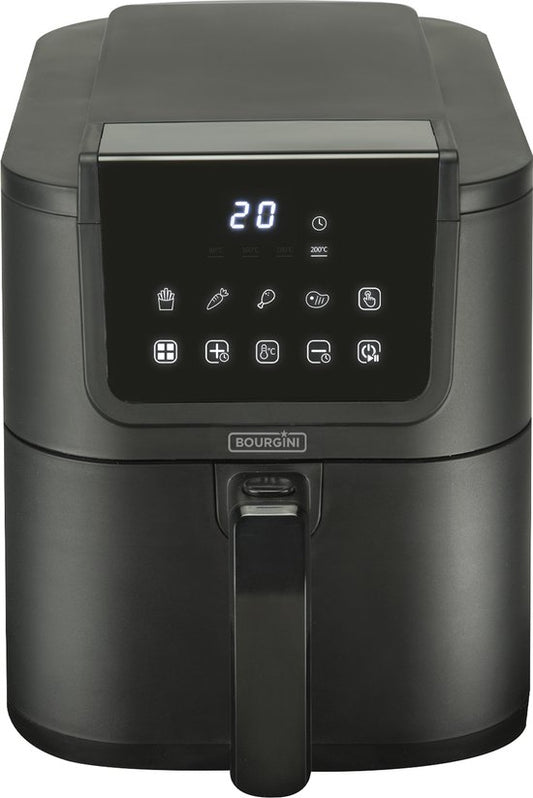 Bourgini Slimfit Airfryer Pure XL - Friteuse à air chaud - 5 litres - 1500W - sans PFAS