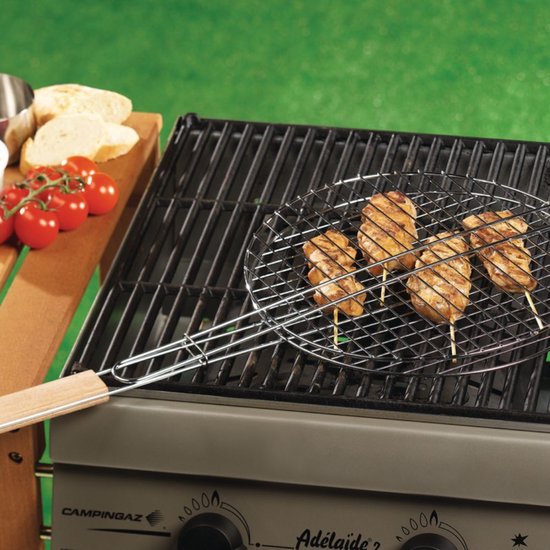 BBQ Collection Grill Clamp - ⌀ 30 x 58 CM - acier inoxydable - Sécurité alimentaire