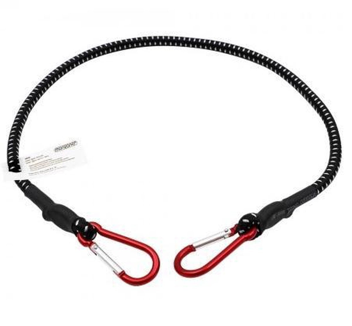 2 x Epingle à bagages en caoutchouc avec mousqueton 100cm x 10 mm Ø