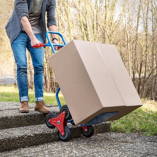 TecTake - chariot d'escalier - bleu - jusqu'à 100 kg - 402451