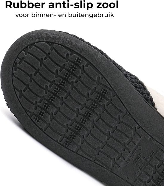 Chaussons Dames - Chaussons - Taille 40/41 - Noir - Antidérapant - Comfeet