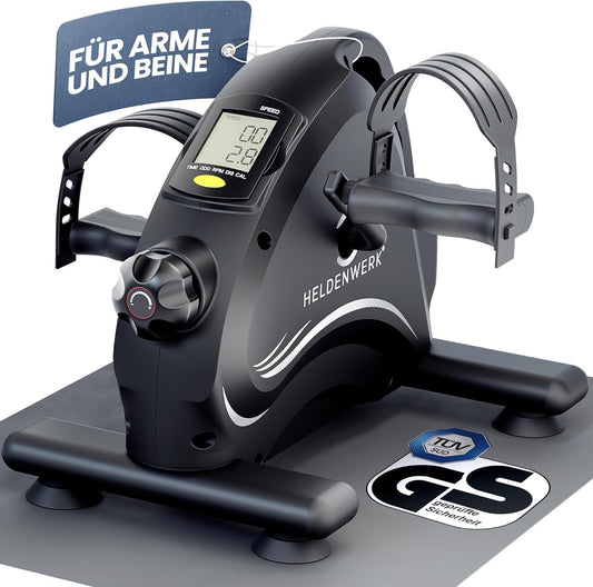 Heroism Pedal Trainer - Tapis antidérapant - Seniors - 44x40x30cm - Noir