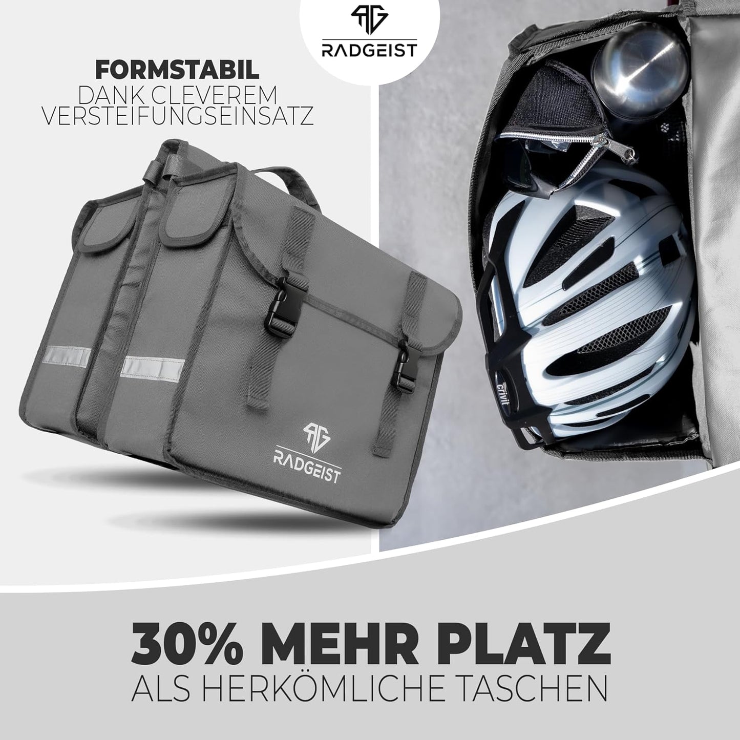 RADGEIST sacoche double pour vélo I sacoche double pour vélo 30L