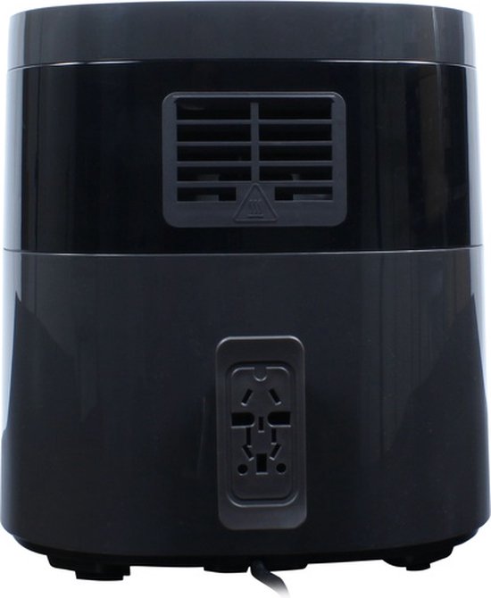 Wartmann Airfryer - Friteuse à air chaud sans PFAS avec fenêtre de visualisation - Nouveau modèle - 5,7 litres - 10 programmes - 1700 watts - Noir