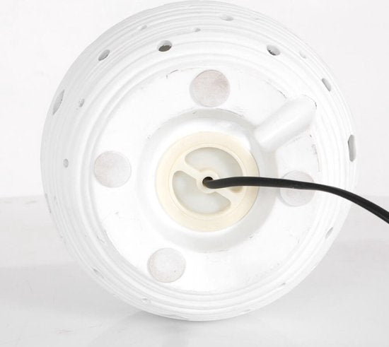 Lampe de table Anne Lighting Jazz - blanche - céramique - 20 cm - douille E14 - 3110W