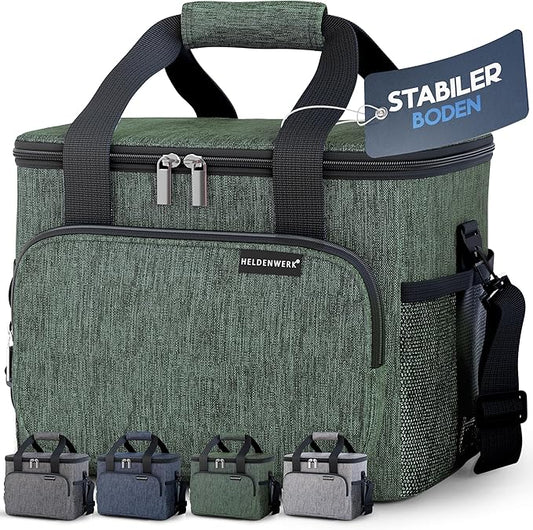 Heroism Grand sac isotherme pliable - Glacière isotherme, sac thermo, étanche et imperméable - Sac pique-nique et déjeuner - 30 L - Gris foncé