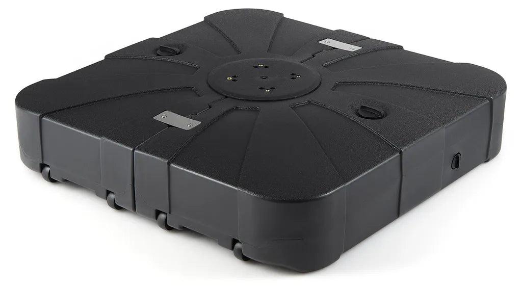 Coast Parasol Base with Wheels - Base de parasol flottant remplissable 84 x 84 x 20 cm - Noir