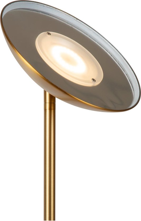 Lucide ZENITH - Lampadaire - Ø 25,4 cm - LED à intensité variable - 1x20 W 3000 K - Or mat / Laiton