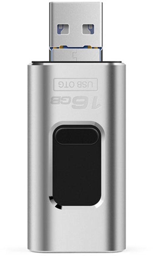 Vlectro - Clé USB 4-en-1 pour smartphone, tablette et ordinateur portable - 128 GB