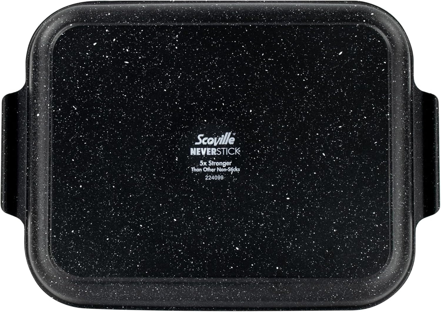 Scoville Neverstick plat à rôtir 32cm x 25cm - noir, antiadhésif, va au four