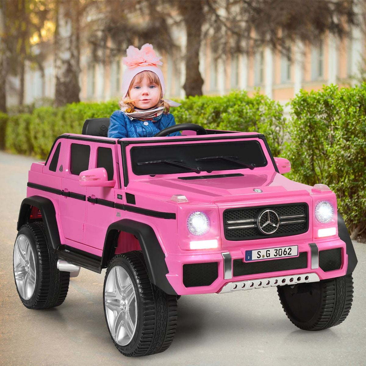 Coast Voiture électrique pour enfant - Mercedes Benz - jusqu'à 8 ans - Max. 30 kg - Rose