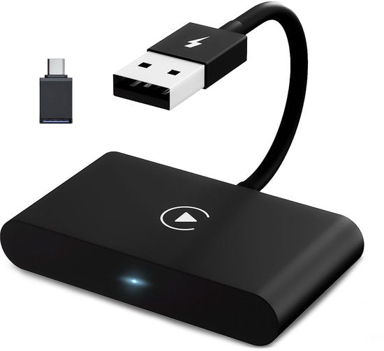 CarMe Luxe Carplay Dongle - Wireless Carplay - Noir - A utiliser uniquement avec Apple CarPlay intégré et iPhone - Modèle amélioré