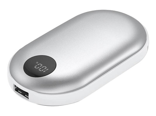 Powerbank Denver avec chauffe-mains 2-en-1 PBH-4003S - Argent - 4000 mAh