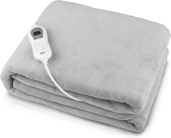 Couverture électrique Sanbo, 120 x 160 cm, lavable en machine,  Couverture chauffante