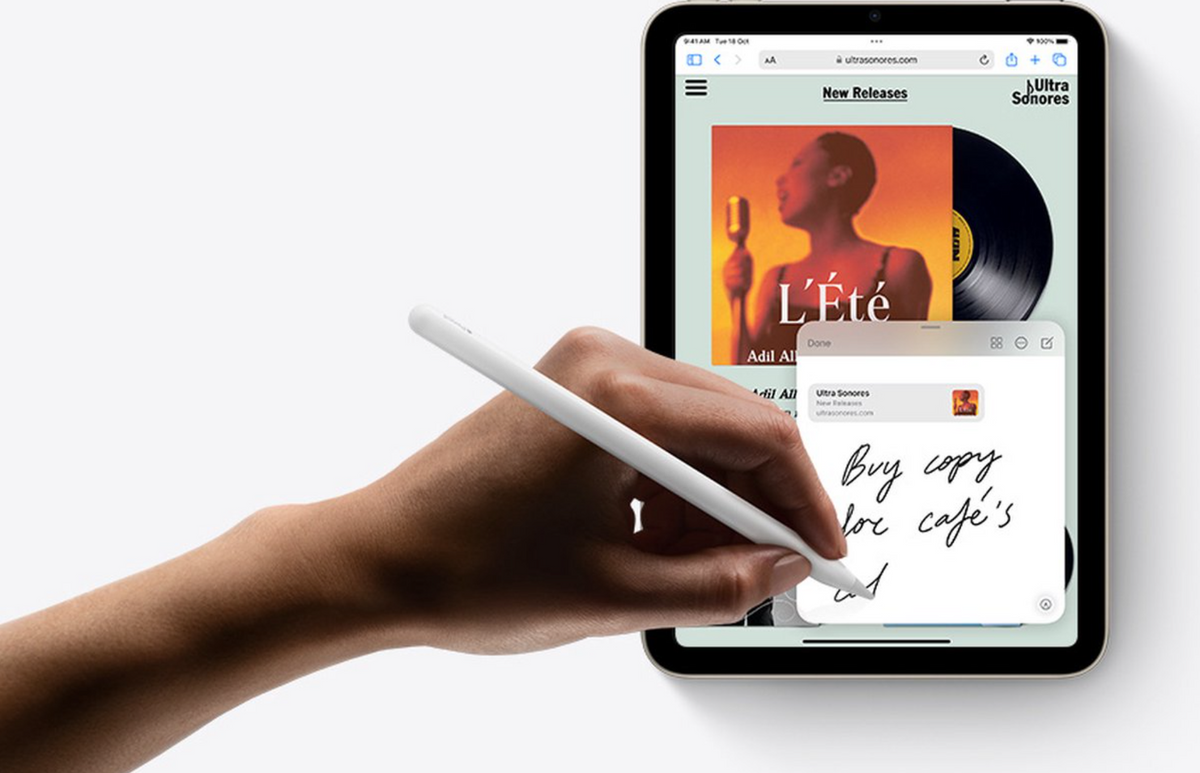 Apple Pencil 2e génération – Stylet magnétique pour iPad – 166 mm – Blanc