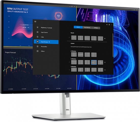 Écran Dell UltraSharp U2724D - QHD IPS noir - DCI-P3 98 % - Infinity Edge - 120 Hz - 27 pouces