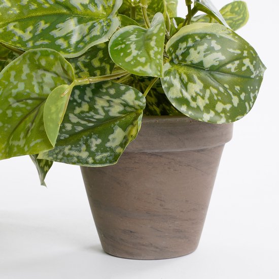Mica Decorations Plante Artificielle Scindapsus en Pot de Fleur Stan - H44 x Ø17 cm - Vert