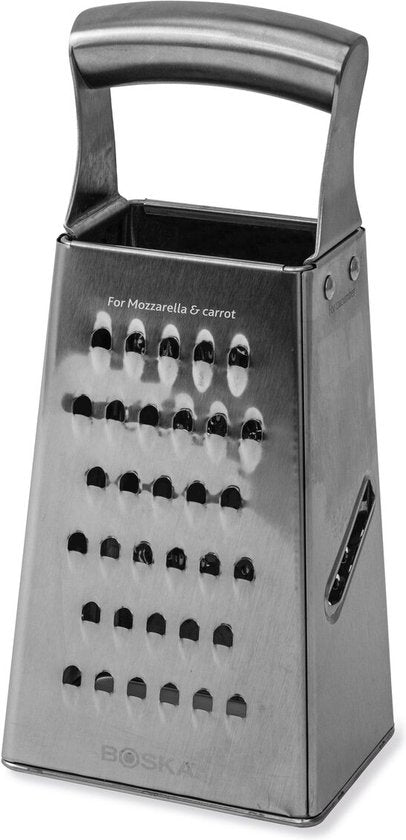 Boska Râpe de table Monaco+ - Multifonctionnelle - Acier inoxydable - Lavable au lave-vaisselle - Argenté