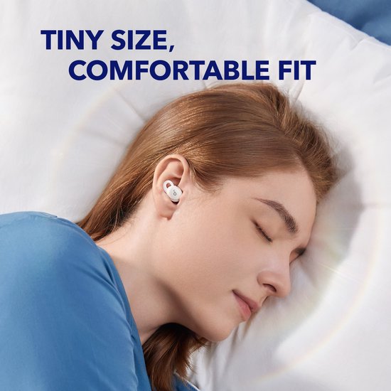 soundcore by Anker Sleep A10 - Bouchons d'oreilles Bluetooth pour le sommeil - Bouchons d'oreilles anti-bruit pour le sommeil - Ajustement confortable - Bluetooth 5.2 - Application - Pour des berceuses illimitées - Moniteur de sommeil