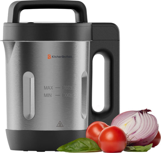 Machine à soupe KitchenBrothers  - Blender - jusqu'à 800W - 1.2L - inox/noir