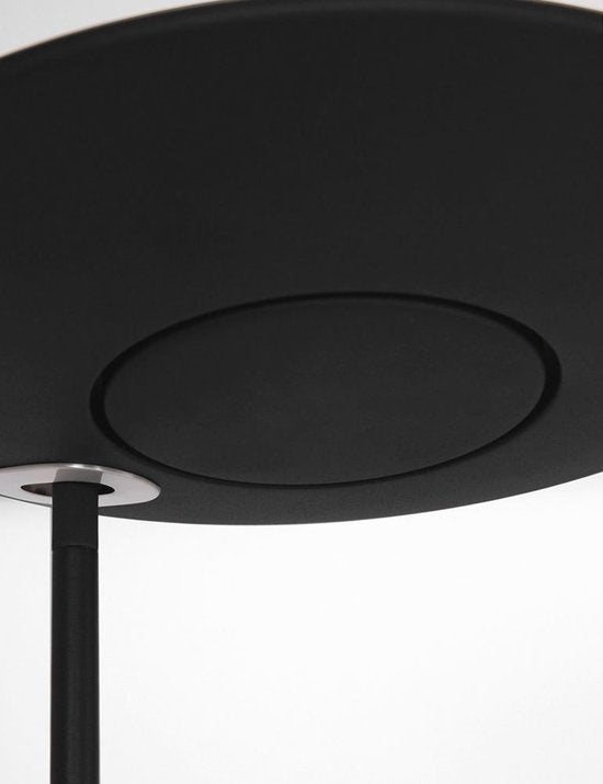 Lampadaire Zenith LED 1477ZW noir, hauteur 185 cm, matière plastique et métal, inclinable, Steinhauer Exclusive
