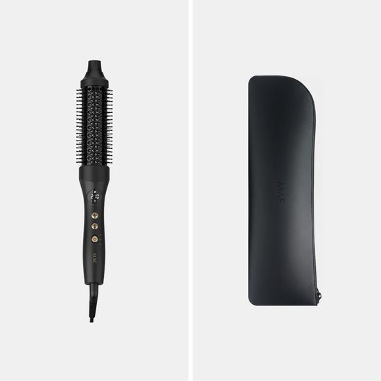 Brosse thermique MAE® - Brosse chauffante en céramique - Brosse sèche-cheveux - Technologie de flux d'air et plasma - Anti-frisottis - Brosse à boucles - Tous types de cheveux