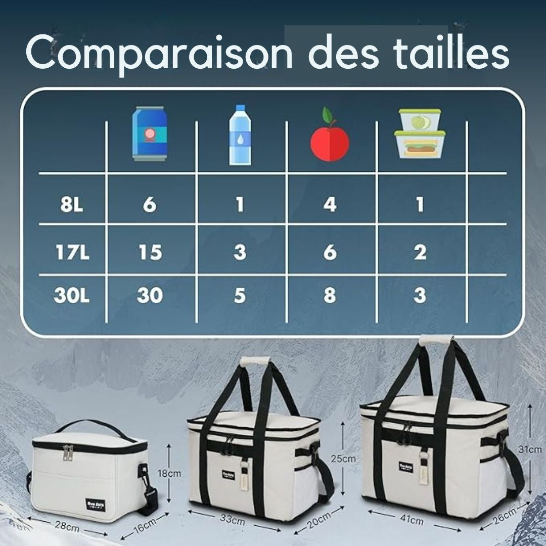 Sac isotherme - five Dots - 7L - gris