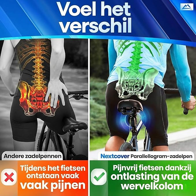 Tige de selle à suspension NEXTCOVER® - Technologie Comfort-Spring - Noir - 34.9 mm